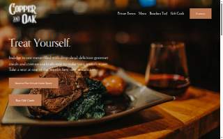 Copper and Oak website