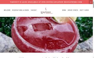 Zaytoon Mediterranean Restaurant website