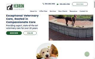 Hebron Animal Hospital website