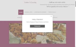 Lothers Catering Inc. website