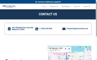 Archangel Insurance website