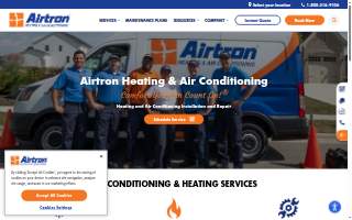 Airtron Heating & Air Conditioning of Independence website