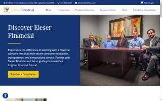 Eleser Financial website