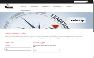 Abacus Catering website
