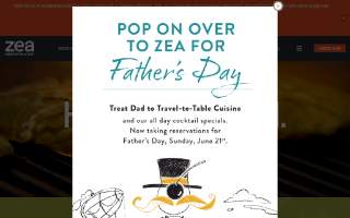 Zea Rotisserie & Bar of Lafayette website