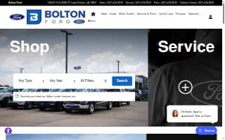 Bolton Ford website
