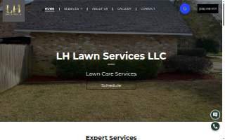 LH Lawn Services website