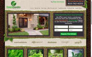 Green Country Lawn website