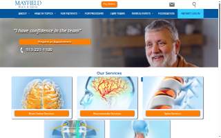 Mayfield Chiropractic Clinic website