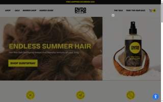 Byrd's Body Shop website