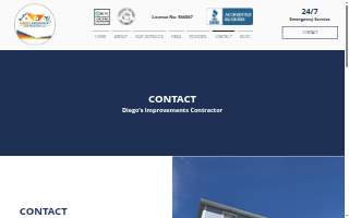 Diego's Improvements Contractor website
