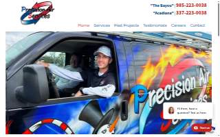 Precision Air Services LLC of Houma website
