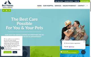 Best Friends Animal Hospital & Pet Resources of Swansea website