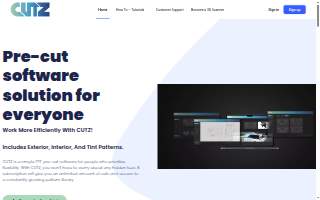 Cutz & Color website