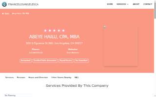 Abeye Hailu, CPA, MBA website