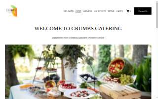 Crumbs Catering of Ruston website