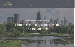 Twin Oaks Landscaping website