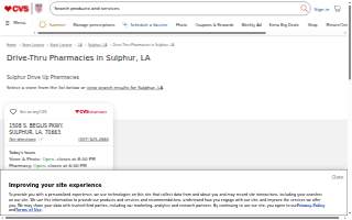 CVS of Sulphur website