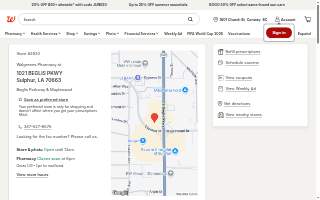 Walgreens of Sulphur website
