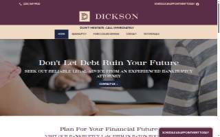 Dickson Law Firm of Zachary website