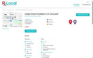 Hometown Pharmacy of Zachary website