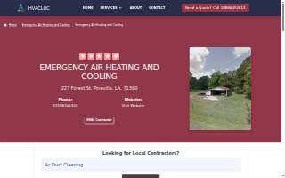 Emergency Air website