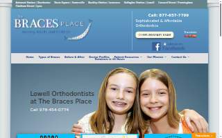 Lowell Dentistry and Braces website