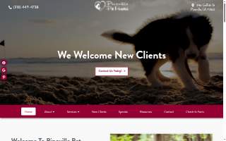 Pineville Pet Hospital website