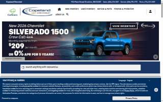 Copeland Chevrolet website