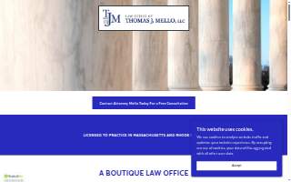 Law Office of Thomas J. Mello, LLC website