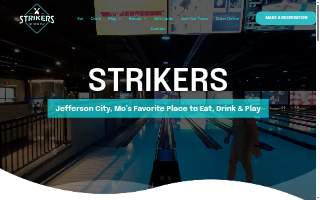 Strikers Sports Bar and Grill website