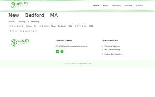 Quality Cooling & Heating of New Bedford website