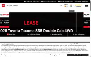 Atlantic Toyota website
