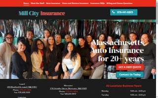 Mill City Insurance of Lawrence website