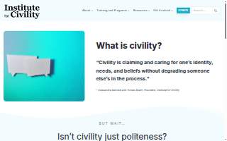 Civility Social House website