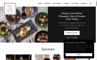 Chefs Boston Catering website