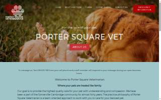 Porter Square Veterinarian of Somerville website