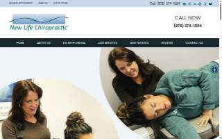 New Life Chiropractic website