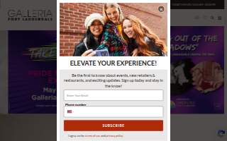 The Galleria Banquet Room website