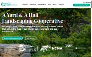 A Yard & A Half Landscaping Cooperative website