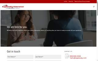 Kaplansky Insurance - Brookline Branch website