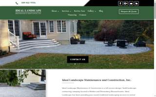 Ideal landscaping services Inc website