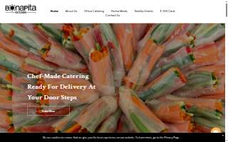 Bonapita Catering Services website