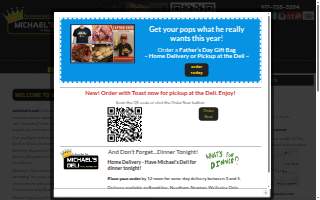 Michael's Deli website