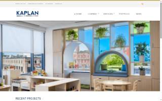 Kaplan Construction website