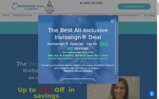 Plymouth Bay Dental website