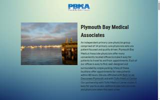 Plymouth Bay Medical Associates website