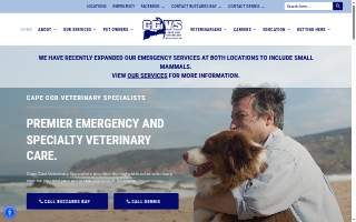 Cape Cod Veterinary Specialists of Plymouth website