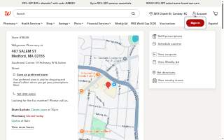 Walgreens of Medford website