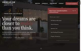 American Elm Landscape LLC of Medford website